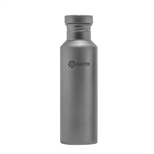 GRITR Titanium Sport Water Bottle 24 fl oz/700 ml w/Nylon ...