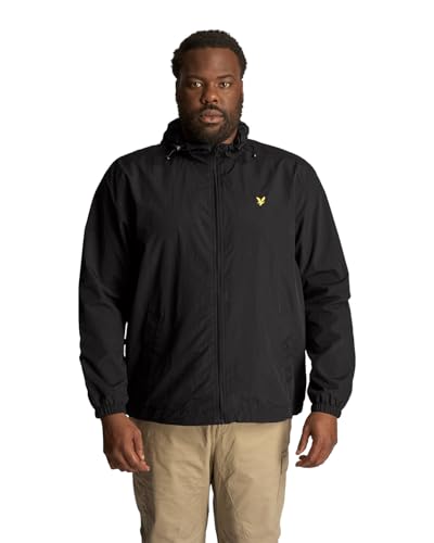 Lyle & Scott Mid Jackets Zip Through Hooded Jacket Z865 Jet Black, 2XL