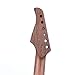 Wenge Guitar Neck, Electric Guitar Neck Fine Polishing Textured Strong Replacement Nondeformed Adjustable String Tension with Turntable for Performance