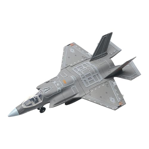 DuskHaven Maquette d'avion de Chasse Au 1/72e - Objet de Décoration/Souvenir de Collection - Jouet éducatif pour Meuble TV, Café, Bureau Ou Salon, F35