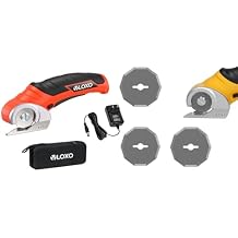 VLOXO Electric Scissors, Cordless Cardboard Cutter Power Box Cutter with Safety Lock, Multi-Cutting Tools and Replacement Blade