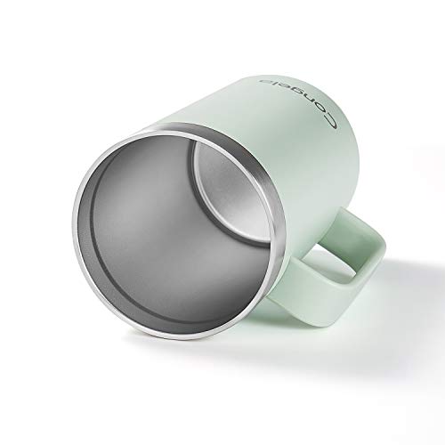 Congela 22Oz 2Pack Stainless Steel Insulated Coffee Mugs With Handle, Double Wall Vacuum Camping Cups Set With Tritan Lid For Hot And Cold Drinks(Cement+Desert Sage,22Oz 2Pack) #TOP4