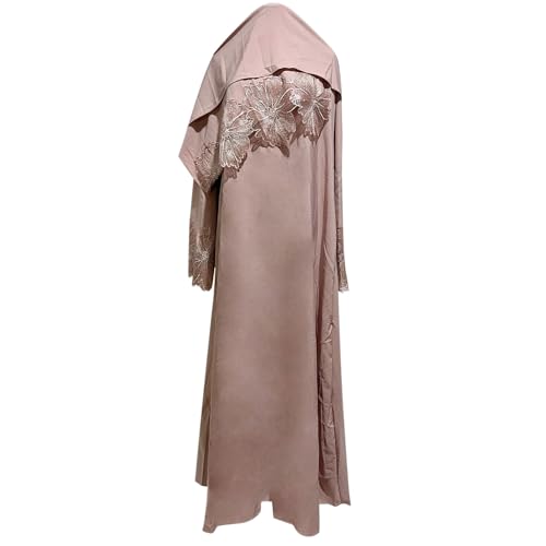 Robe abaya de cérémonie extensible avec fermeture pression facile et rapide - 5