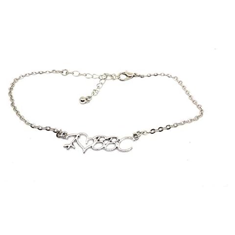 Alternative Intentions I Love BBC Chain Anklet Silver - HOTWIFE - Queen of Spades - Cuckoldress - Mistress - Blacked (I Heart BBC) Cover