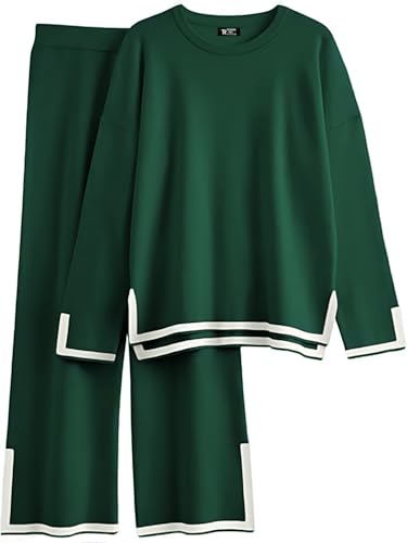 Image of Women's Winter Woolen Sweater with Pajama | Warm Winter Wear Cord Set | Woolen Tracksuit Loungewear Set