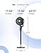 DREO Fan for Bedroom, 2026 Upgraded, 90ft Airflow, 20dB Quiet Fan, 90° Oscillating Standing Fan for Whole Room, DC Motor, 8+H Speeds, 3 Modes, 38-42'' Adjustable Height, 8H Timer, 105° Manual Vertical
