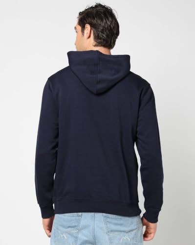 Image of Gap Men Embroidered Relaxed Fit Full Sleeve Hoodie