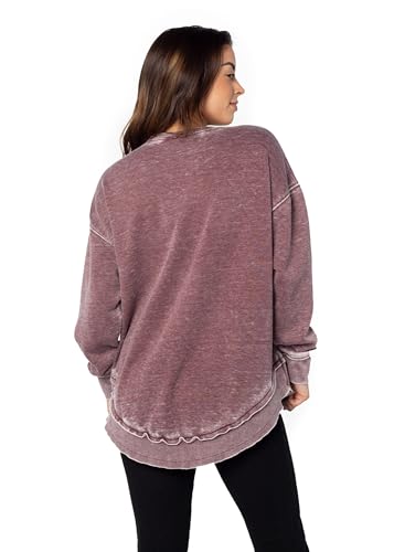 Sudadera con efecto burnout Chicka-D en color morado talla S 3