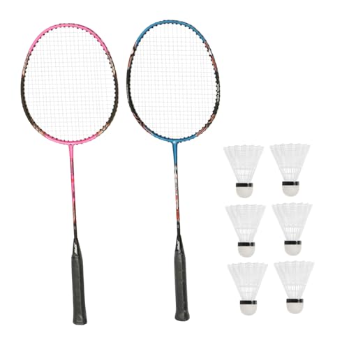 VANZACK 1Juego Raquetas De Bádminton para Adultos y Completo De Raquetas y Bolas Conjunto Duradero para Actividades