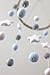 Felt Ball & Star Pom Pom Nursery Ceiling Mobile- Ice Blue, Gray & White- Neutral Children's Room Ceiling Decor- Nursery Boy Girl Baby Shower Gift- Handmade - 100% Wool Felt Shapes
