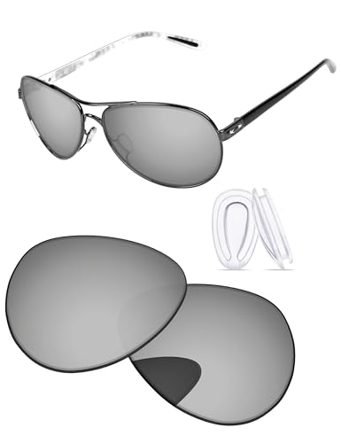 Image of Replacement Lenses & Nosepads for Oakley Feedback OO4079 59mm Sunglass - Precision Fit, UV Block & Impact Resistant