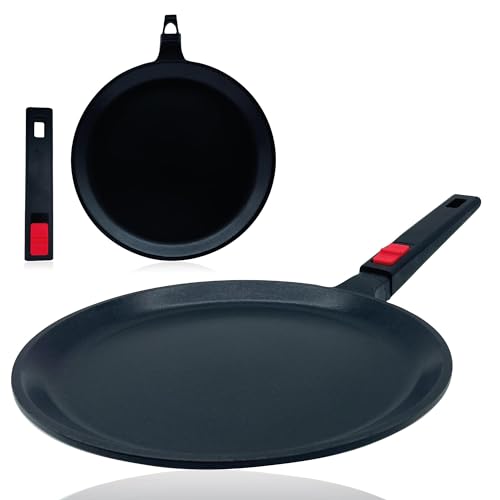 Nonstick Pancake Griddle, Crepe Pan, Pizza Pan & Comal Tortilla,