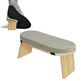 HuKaiL Banco de meditación, banco de yoga, plegable, ergonómico, con asiento acolchado, esterilla de meditación, silla de meditación, silla de yoga, taburete con capacidad de carga de 180 kg y ángulo