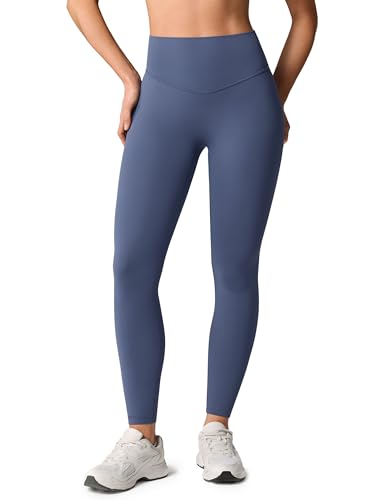 Image of UNISSU Hugcurve No Front Seam High Waisted Workout Leggings for Women Buttery Soft Yoga Pants Gym Athletic Tights - 25''