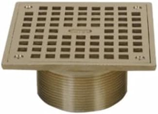 6" Square Brass Grate