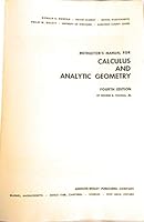 Instructor's manual for Calculus and analytic geometry, fourth edition by George B. Thomas, Jr 0201075288 Book Cover