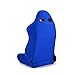 ModifyStreet Universal Classic Plain Blue Fabric Reclinable Racing Seats Pair