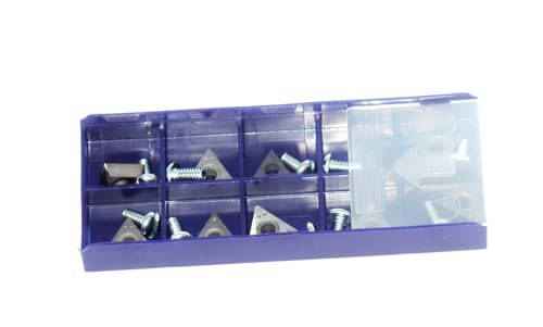 ISUMO Positive Rake Carbide Set of 10 Kits 10 Positive Rake Compatible with AccuTurn CB433796 Carbide Brake Lathe Bits Cutters