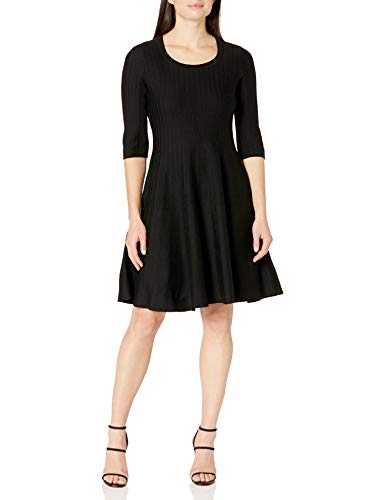 NIC+ZOE Women's Three Quarter Sleeve Twirl Dress