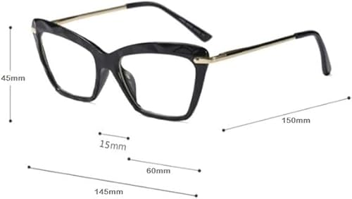 Armação para Óculos de Grau Feminina Cristal Lapidada Facetada Gatinho TR90 Hastes em Aço Lentes Tra