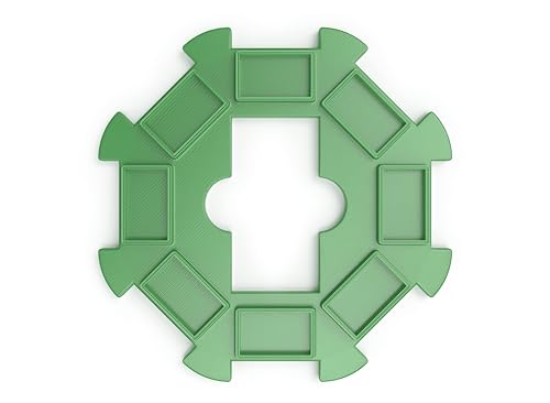Centro de juego Mexican Train Hub para Dominoes verde miniatura 2