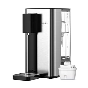 Philips Water 3000 Series Heißwasserspender mit Geschmack+ Filtration, Gefiltertes Heißes Wasser in Sekunden, Reduziert Chlor und Kalk, Keine Installation Erforderlich