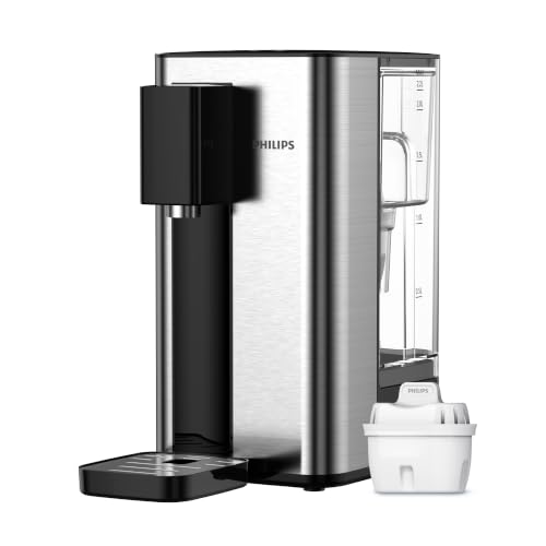 Dispensador De Agua Philips Con Filtro Antical . Agua Caliente Instantánea O Ambiente. Tanque 2,2 L, 3 Ajustes De Temperatura Volumen. Agua Hirviendo Con Un Botón. Pantalla Táctil