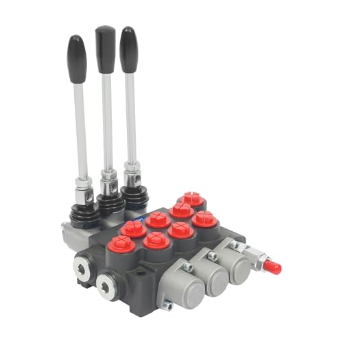 Vanne directionnelle hydraulique, vanne hydraulique à 3 voies 40 l/min contrôlée manuellement avec pression réglable 5-31,5 MPa, pour chariot élévateur, tracteur, machines agricoles, construction en