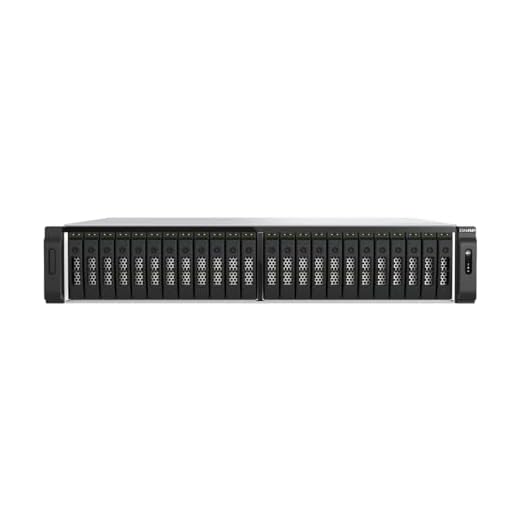 Qnap TS-h3077AFU-R5-32G | 30-Bay 2,5"-inch SATA, All-Flash, Ryzen Pro CPU, 2 x 2.5 GbE + 2 x 10GbE Base-T, Redundant-Power Rackmount (2U) NAS