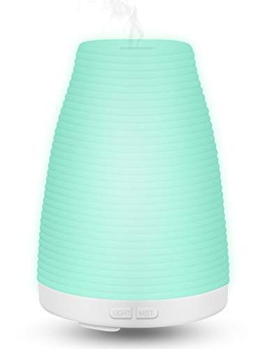 Liyalo Difusor Aroma LED Ultrasonico de Aceites Esenciales 100ml, Difusor de Aromas,...