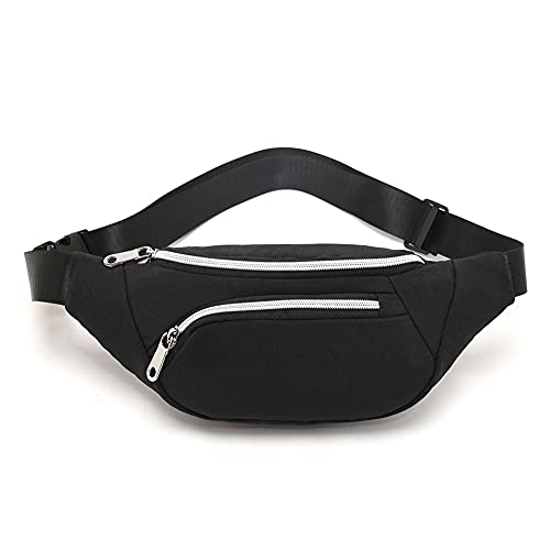 Waist Pack Bag for Men&Women - Waterproof Fanny Pack with Adjustable Strap for Workout Traveling Casual Running. (13301)Black