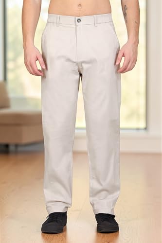 Image of RynoGear Linen Cotton Blend Casual Pants for Men || Trousers for Man || Pants for Man
