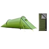 Night Cat Tunnelzelt 2 Personen Ultraleichtes und Schlafsack für Fahrradtour Trekking Camping