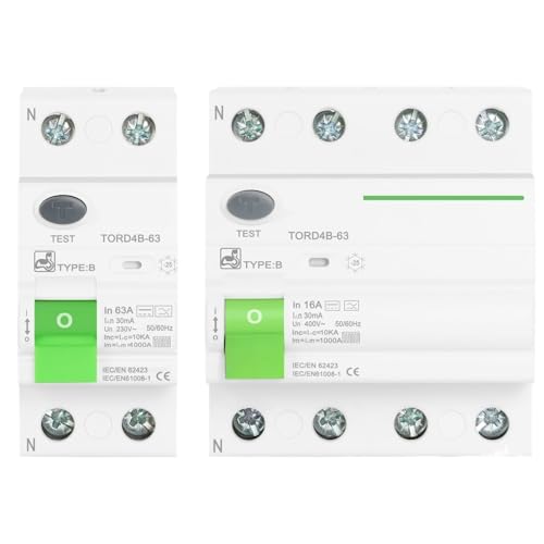 Disjoncteur Rcd Type B pour borne de recharge voiture électrique