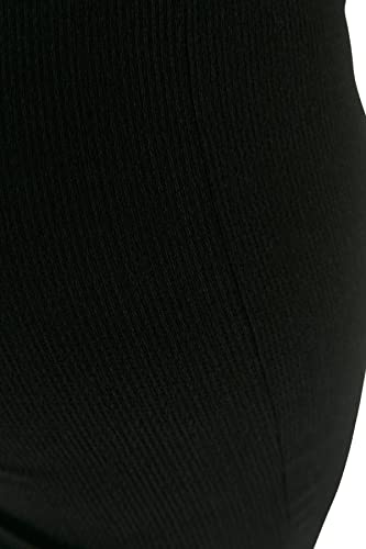 Pantalon femme grande taille confortable à coupe jambe évasée