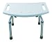 MedGear A-0232A Tool-Free Adjustable Bathroom Shower Bench