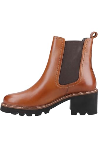 Hush Puppies Female Gaia Chelsea Boot, Tan, 8
