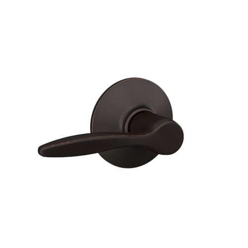 Image of Schlage Delfayo Hall /Closet Passage Door Handle, Reversible, Aged Bronze | Hall or closet lever door handle with no lock, Easy to install, Certified durability, Universal fit