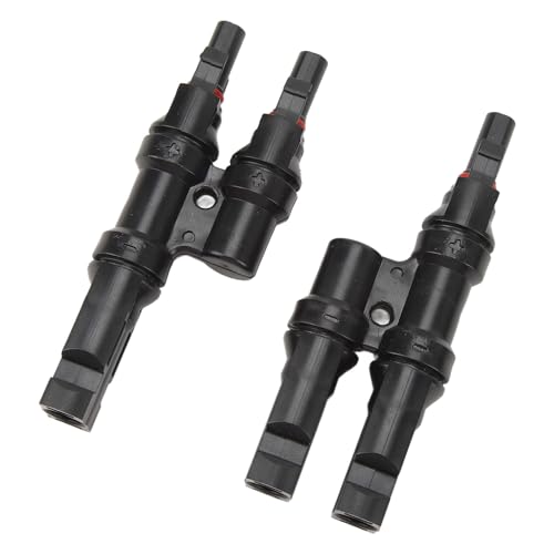 Fdit Conectores de Rama Solar Conector en T Paralelo para Accesorios de Piezas de Energía...