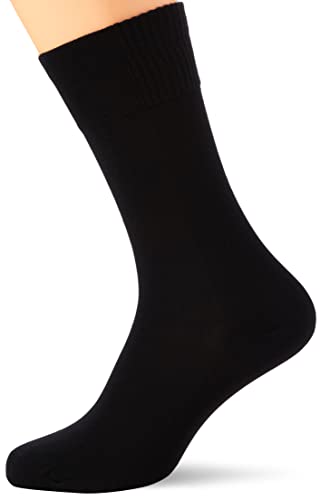 Nur Der Men's Bamboo Sock, Particularly Soft and Breathable, Comfortable Waistband, Black (Black 940), 43-46