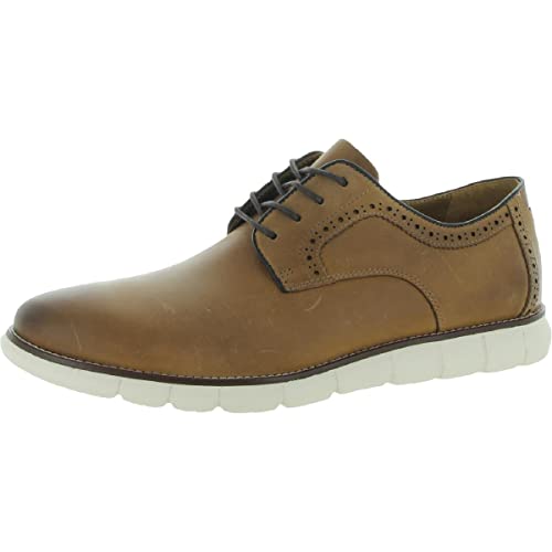 Johnston & Murphy Men's Holden Plain Toe Tan Oiled Full Grain 10.5 M US