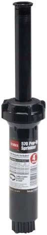Toro 53711 4-Inch Pop-Up Fixed-Spray with Nozzle Sprinkler, 90-Degree, 15-Feet,Blacks