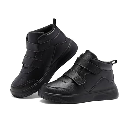 Boys Girls Sneakers for Kids High Top Casual Lightweight Classic Adjustable Strap Dual Hook and Loops Running Shoes3