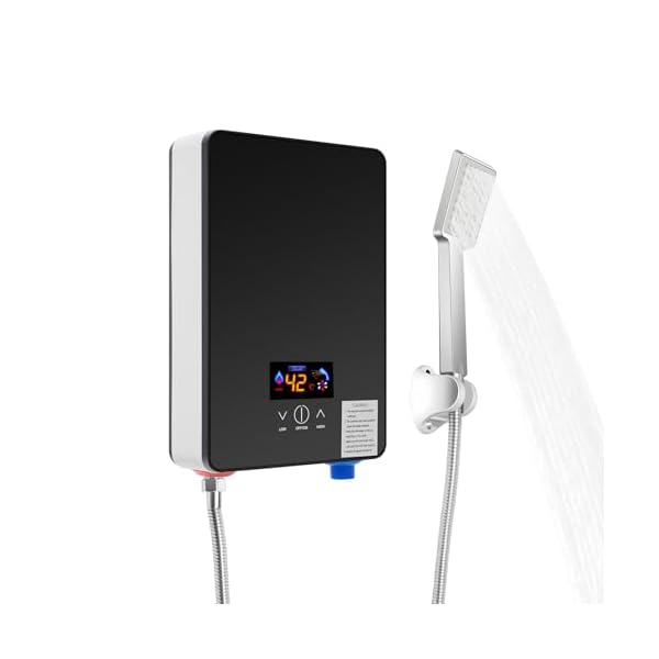 Chauffe-eau instantané électronique miniature AC220V 6500W avec douchette, température 30-55℃, chauffe-eau sans réservoir pour cuisines, salles de bains, restaurants