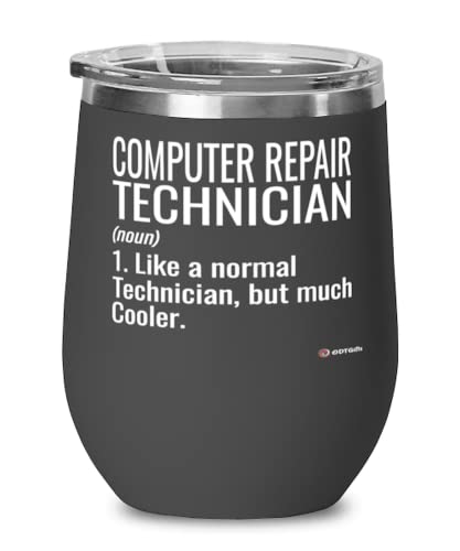 ODTGIFTS Funny Computer Repair Technician Wine Glass Like A Normal...