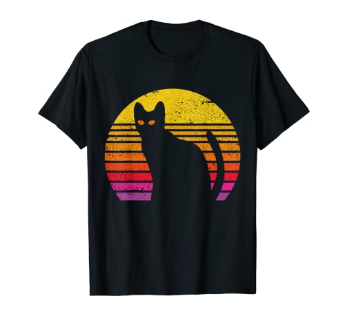 Cute Kitten Sweet Cat Retro Style Cat Retro Cat T-Shirt for Men Women