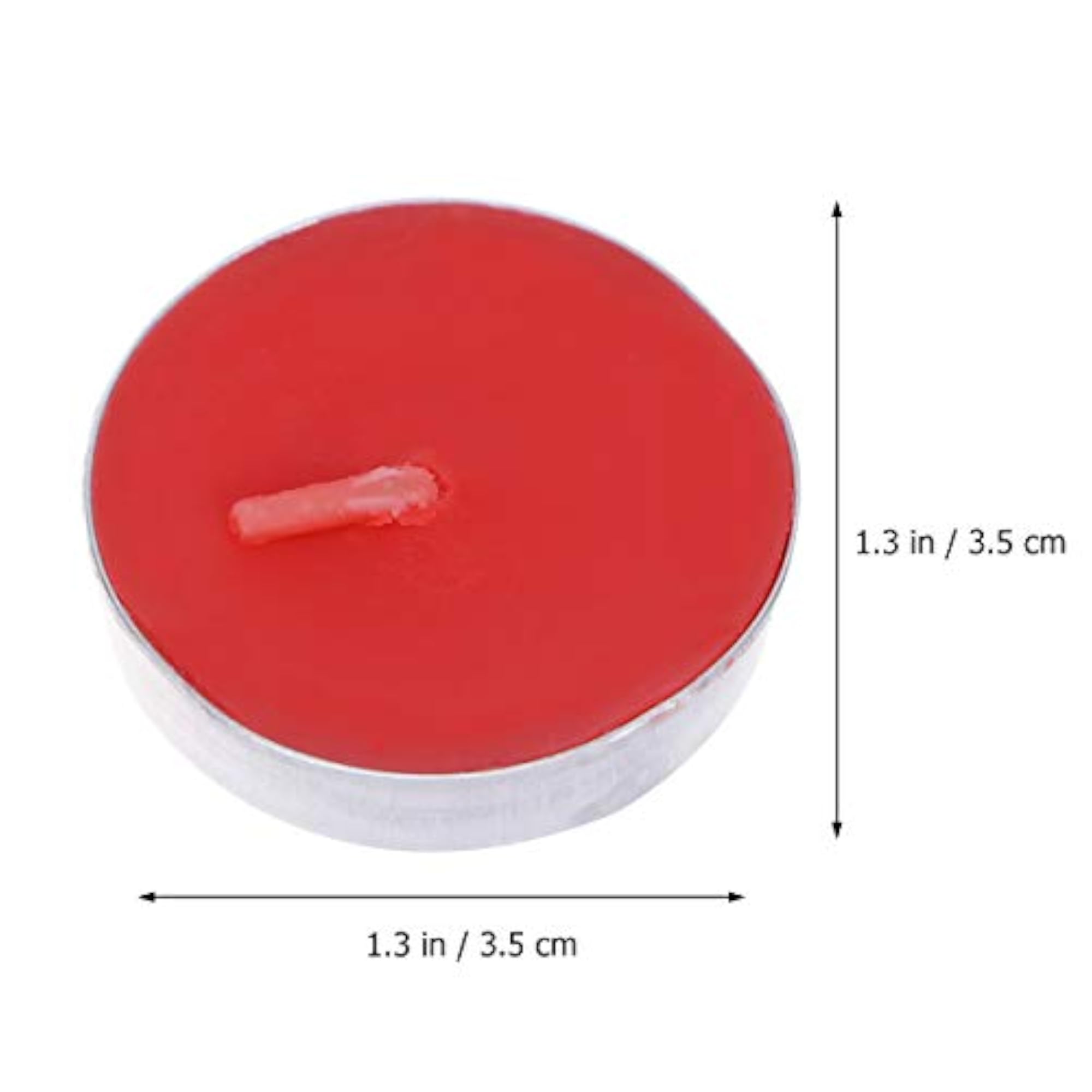 50pcs Small Flickering Decorative Candles (Red)