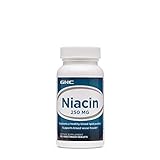 GNC Niacin 250mg, 100 Tablets, Supports Blood Vessel Health