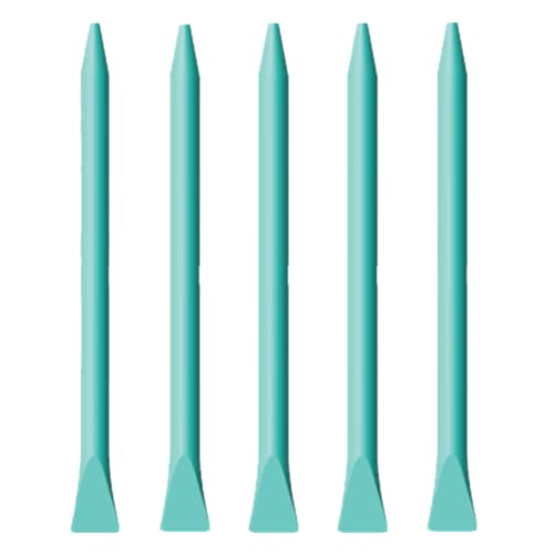 JAJADO 5 Packs Chalk Paste Squeegee Paint Stir Sticks, Screen Printing Squeegee Self Adhesive Stencils Rubber Stick, Screen Printing Tools for Transfers Chalk Paste or Ink