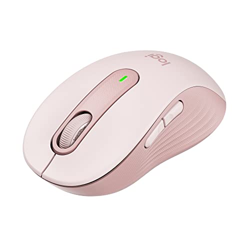 Image of Logitech Signature M650 Wireless Mouse - for Small to Medium Sized Hands, 2-Year Battery, Silent Clicks, Customisable Side Buttons, Bluetooth, for PC /Mac /Multi-Device /Chromebook - Rose